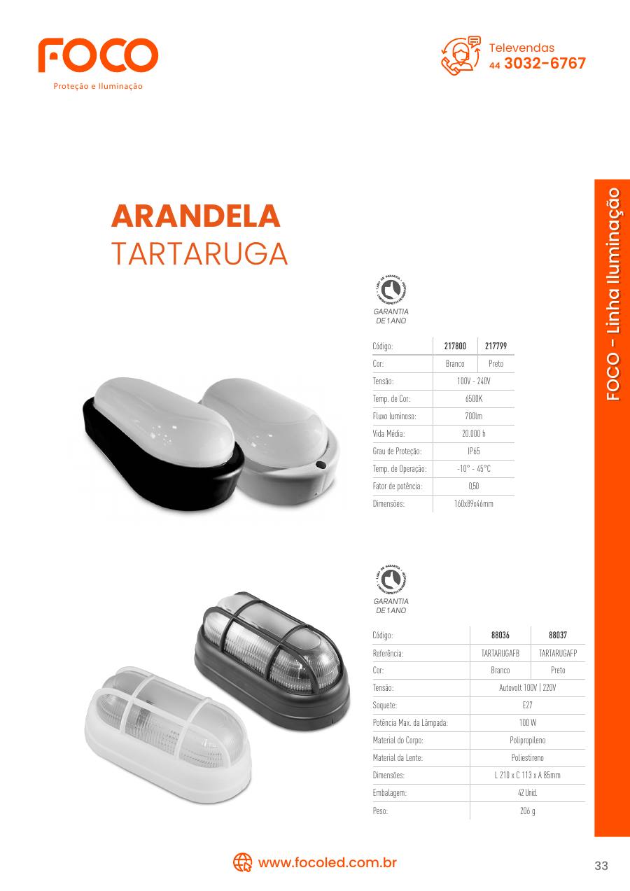 Arandela tartaruga
